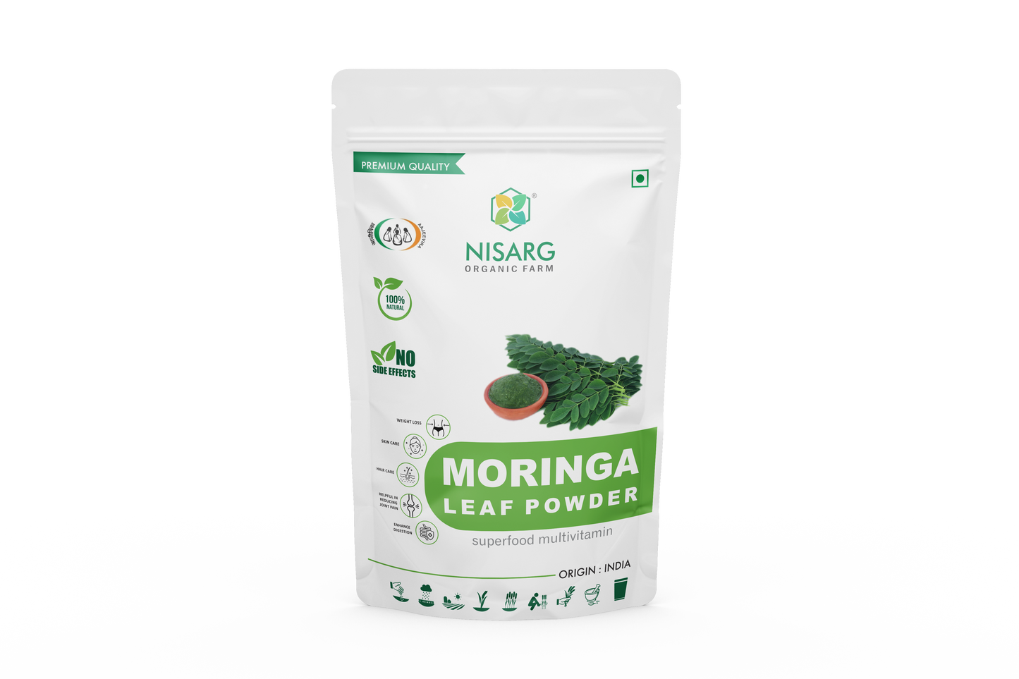 Nisarg Organic Farm Moringa Leaf Powder