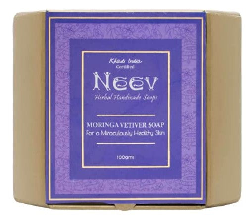 Neev Herbal Handmade Soaps Moringa Vetiver Soap, 100g ( Pack of 3 )