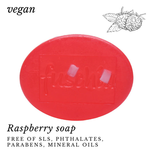 Fuschia - Raspberry Natural Handmade Glycerine Soap - 100g