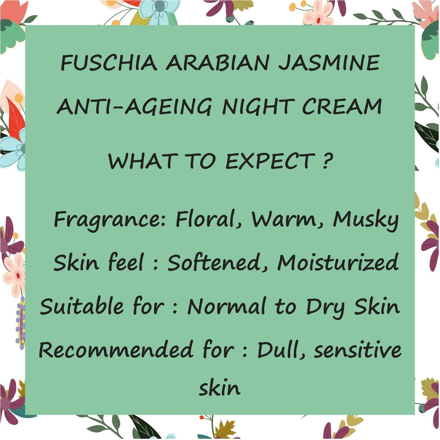 Fuschia - Arabian Jasmine Anti-ageing Night Cream - 10g