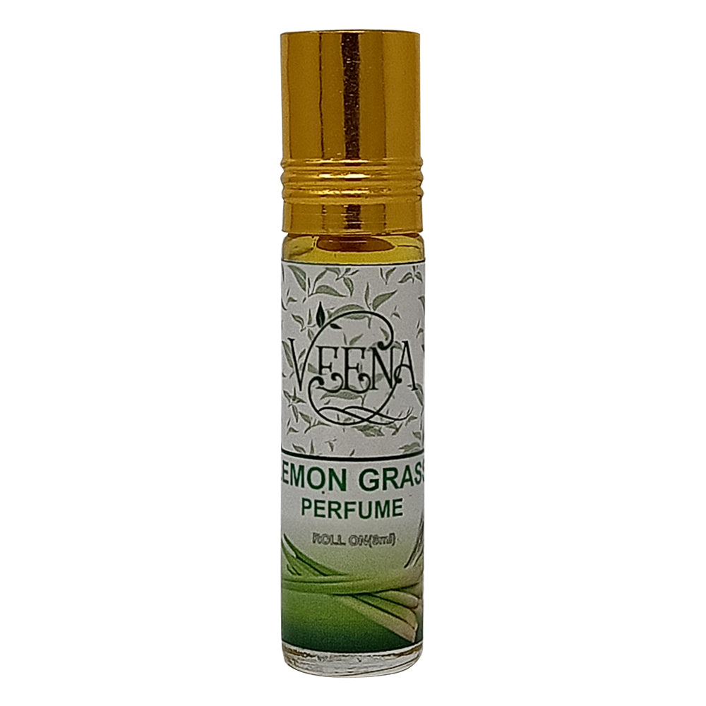 Veena  Lemon Grass Perfume Roll on - 10 ml ( Pack of 2 )