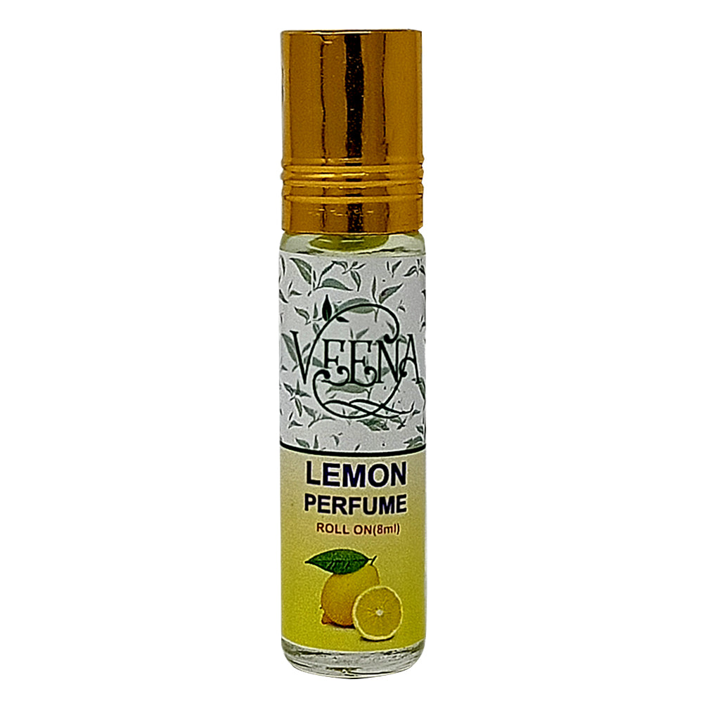 Veena Products Lemon Perfume Roll On – எலுமிச்சை வாசனை திரவம் - 10 ml ( pack of 3 )