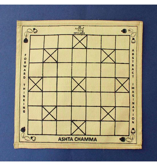 Ashta Chamma / Chowka Bara / Ludo board game (Crafted in raw Silk)