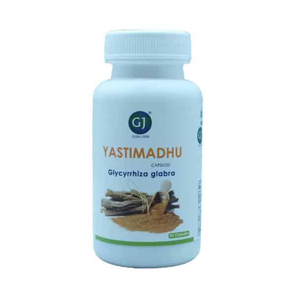 Gj Global Yastimadhu Capsules - 50 Capsules (500 mg) - Orgoshops
