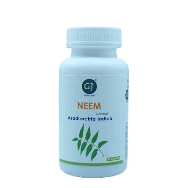 Gj Global Neem Capsules - 50 Capsules (500 mg) - Orgoshops
