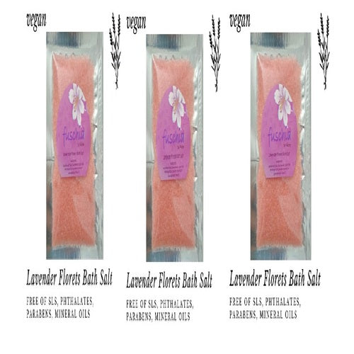 Fuschia - Lavender Florets Bath salt - 15 gms(pack of 3)