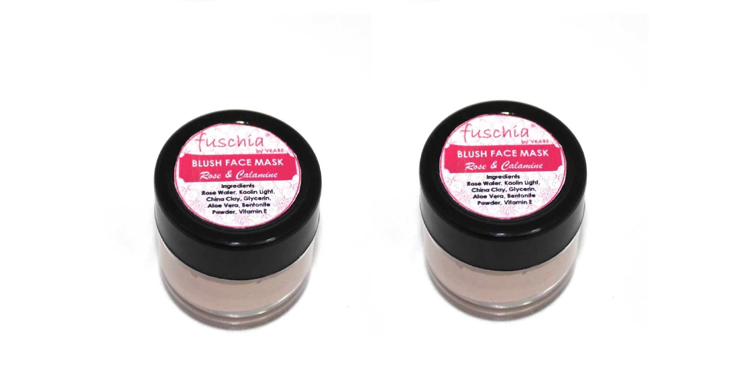 Fuschia Blush Face Mask - Rose & Calamine -15g(PACK OF 2 - Orgoshops