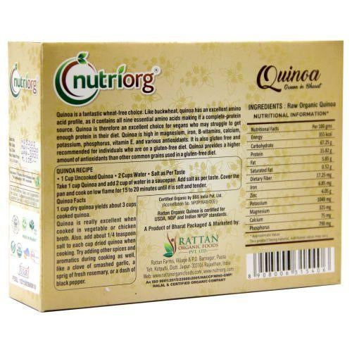 Nutriorgo Certified Organic Quinoa - 250g ( Pack of 2 )