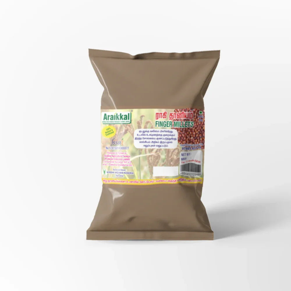 Araikkal Ragi Thaniyam / Finger Millet Thaniyam - 1 kg ( Pack of 2 ) - Orgoshops