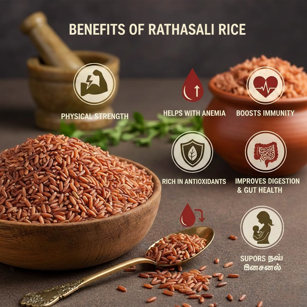 Ratha Saali Rice – Traditional Rice Variety | Natural Taste & Authentic Grain
