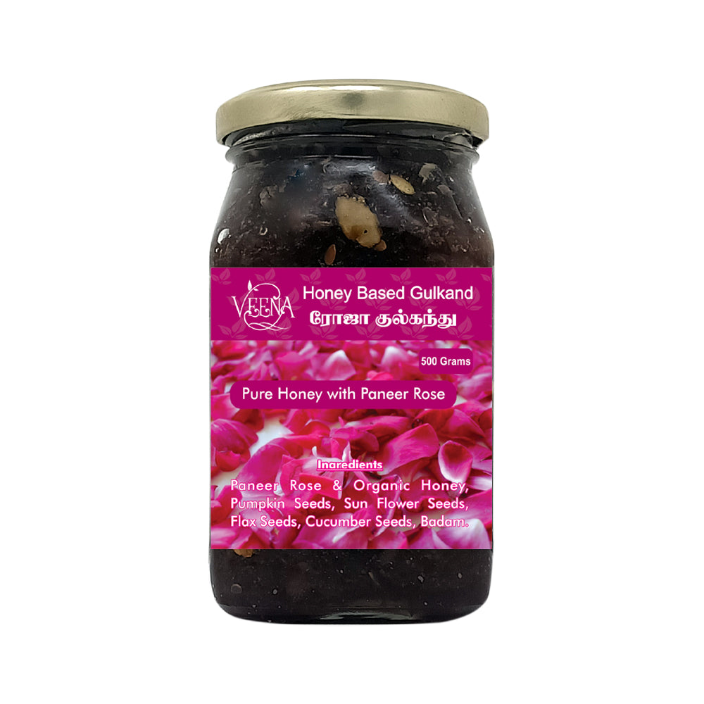 Veena Products Honey based Rose Gulkand - 500 g