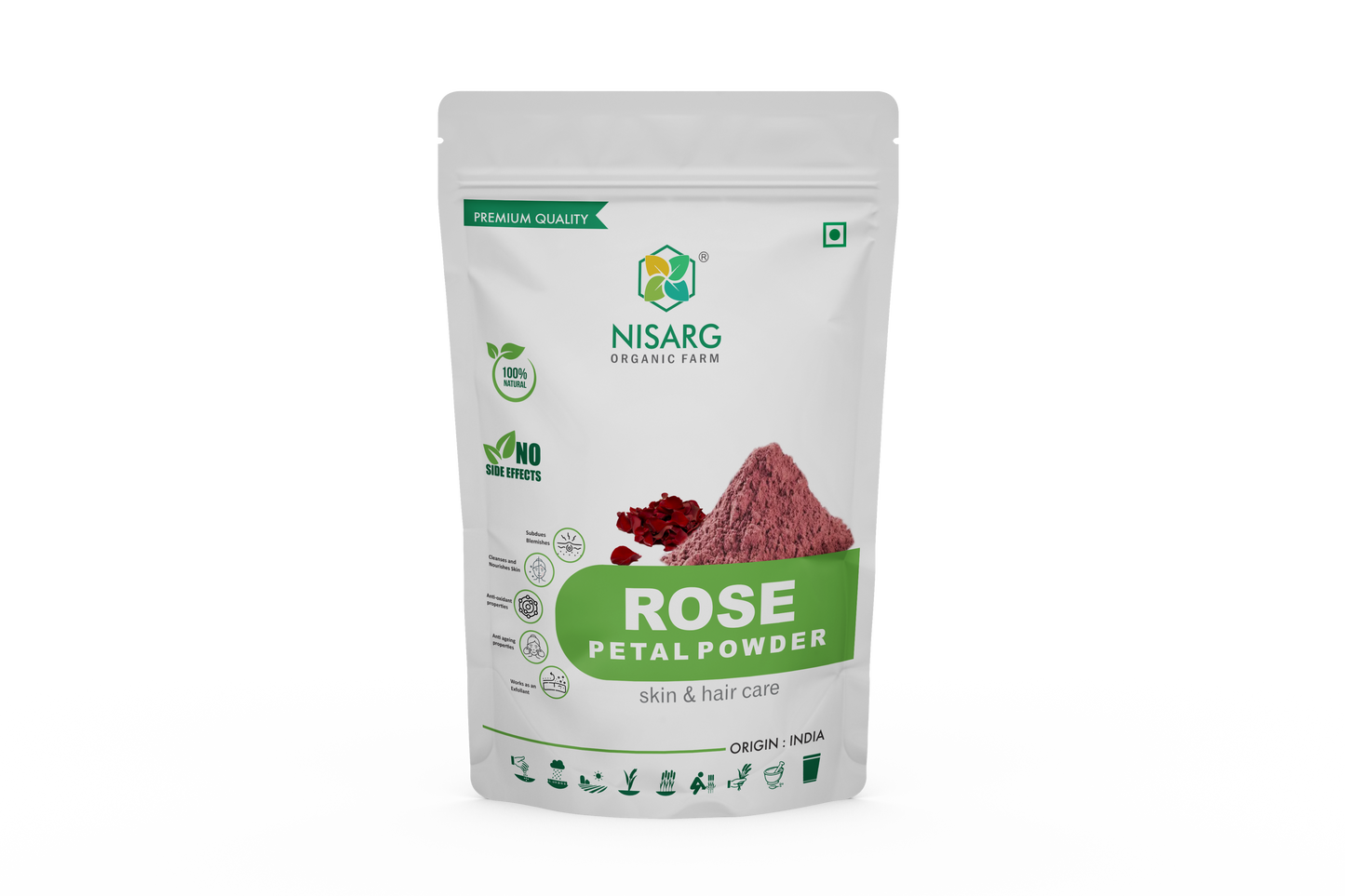 Nisarg Organic Farm Red Rose Petlas Powder