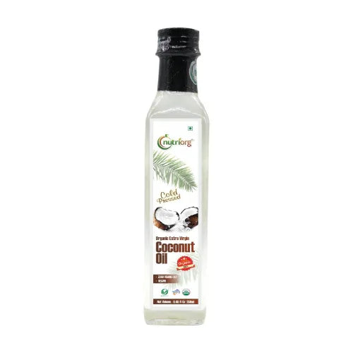Nutriorgo Certified Organic Extra Virgin Coconut Oil - 250 ml - Orgoshops