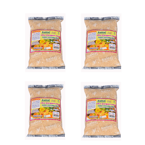 Araikkal Samba Goghumai Ravai - 500g ( Pack of 4 )