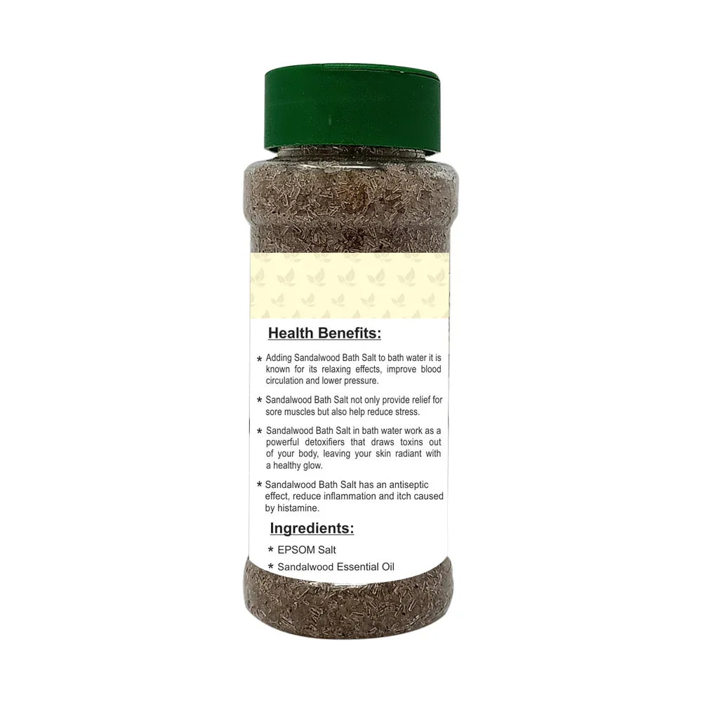 Veena Sandalwood Epsom Bath Salt - 200g - Orgoshops