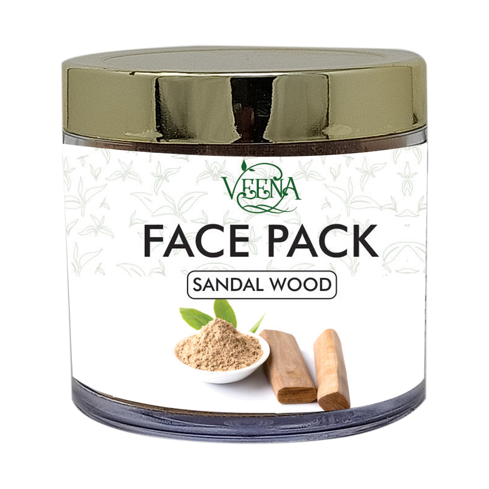 Veena Products Sandalwood Face Pack Powder - 40g ( pack of 2 )