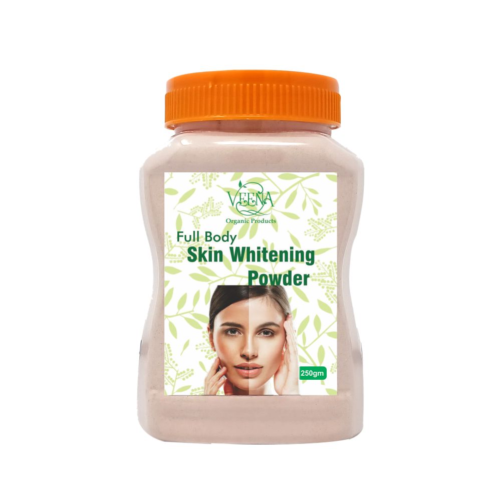 Veena Product Full Body Skin Whitening Bath Powder - 250g ( Pack of 2)