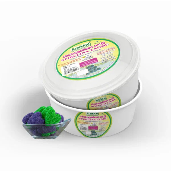 Araikkal Spirulina Laddu - 12 nos ( Pack of 2 ) - Orgoshops