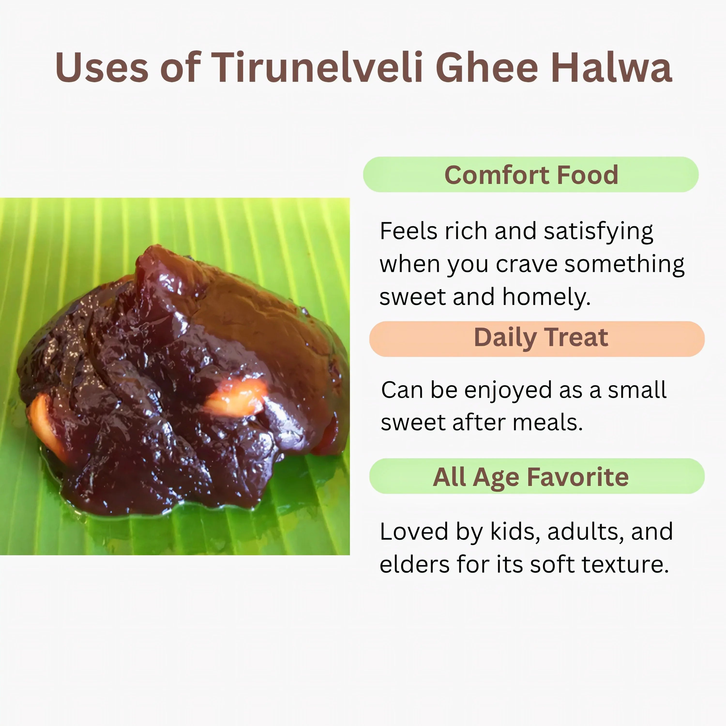Muppatan Thirunelaveli Ghee Halwa - 100 g - Orgoshops