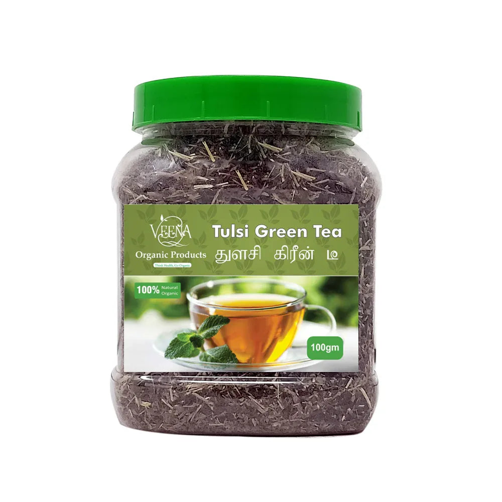 Veena Thulasi Green Tea - 80g ( Pack of 2 ) - Orgoshops
