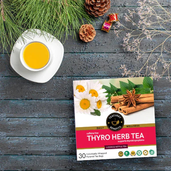 Thyroid Tea/ Thyro Herb Tea To Help Thyroid Hormones (TSH, T3, T4)-100g(30 Bags) - Orgoshops