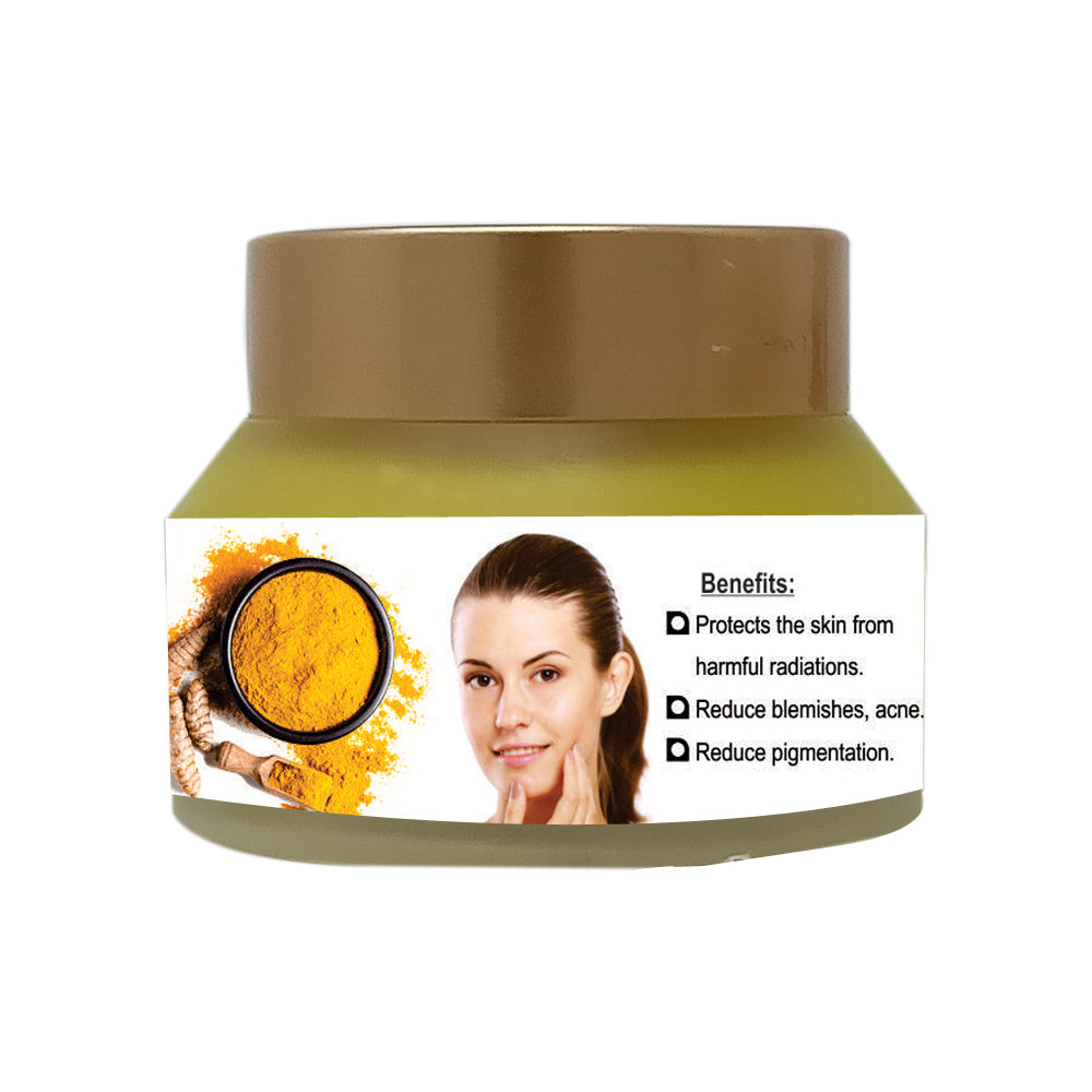 Veena Products Turmeric Face Cream - 50g ( Pack of 2 )