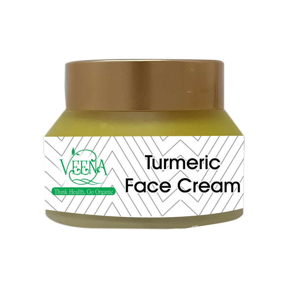 Veena Products Turmeric Face Cream - 50g ( Pack of 2 )