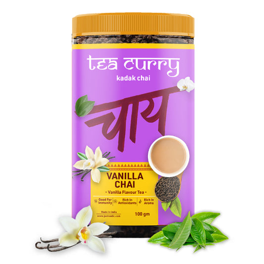 Teacurry Vanilla Chai / Vanilla Chai For Calmness And To Curb Sugar Intake-100g