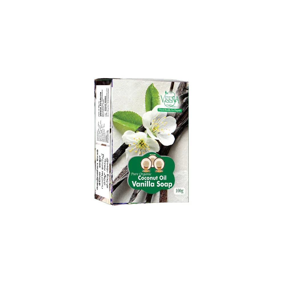 Veena Vanilla Soap - 100 g ( Pack of 3 ) - Orgoshops