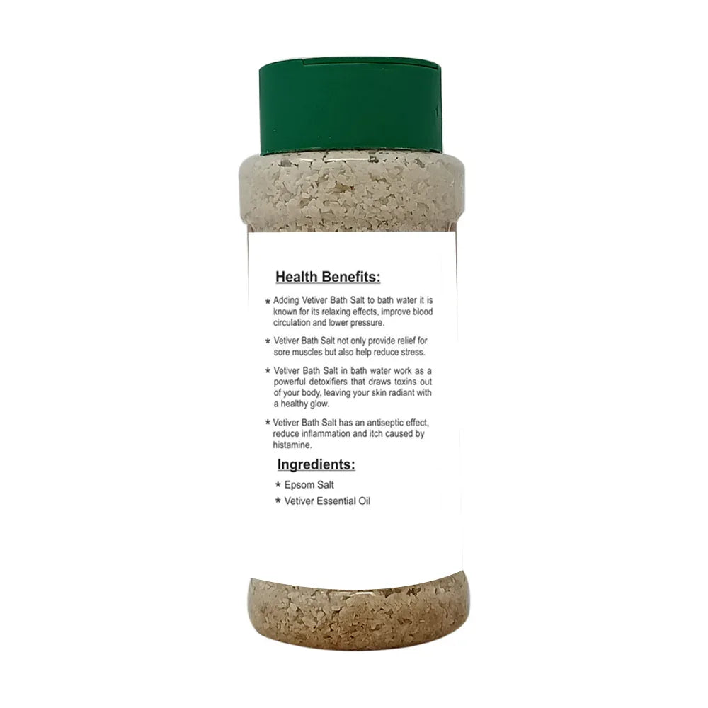 Veena Vetiver Epsom Bath Salt - 200g - Orgoshops