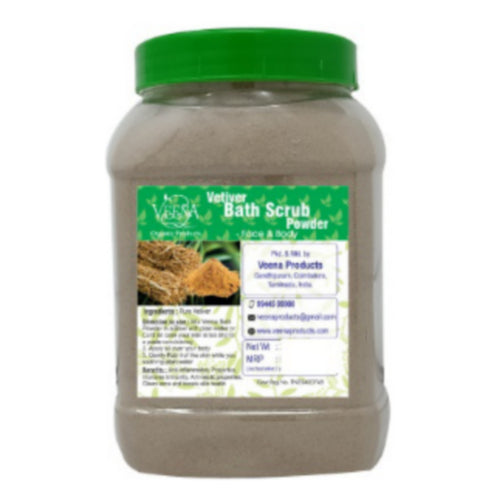 Veena products Vetiver Bath scrubber Powder - 200g