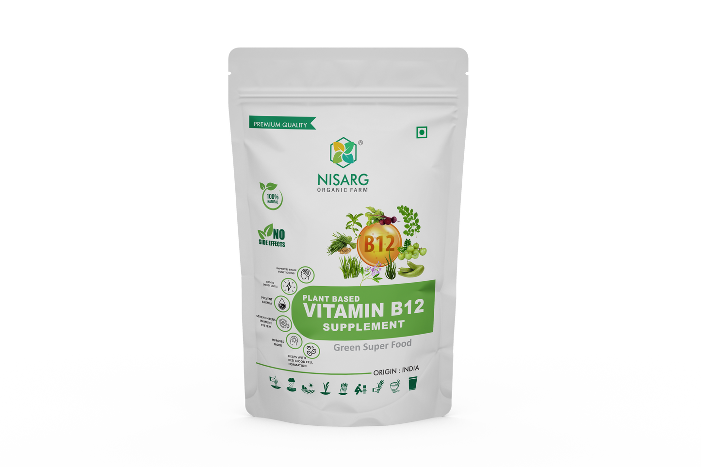 Nisarg Organic Farm Vitamin B12 Supplements Powder