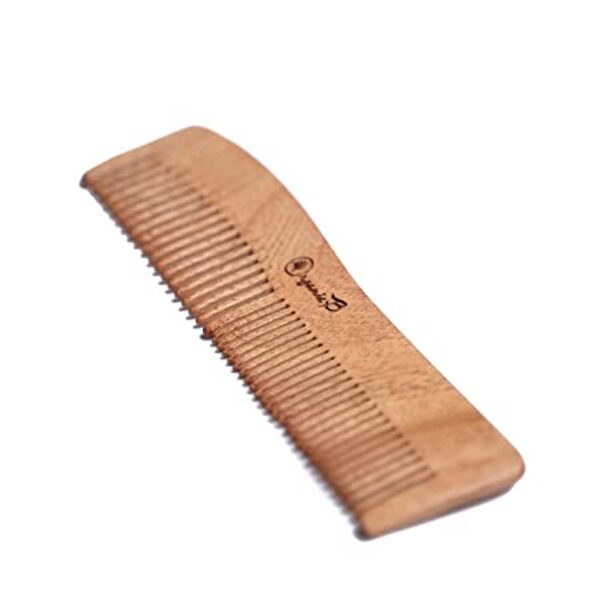 Organic B Wave Shaped Natural Neem Comb For Detangling