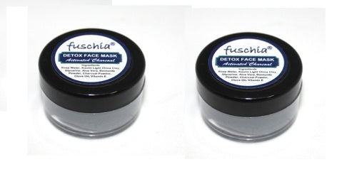 Fuschia Detox Face Mask - Activated Charcoal-15g(PACK OF 2)