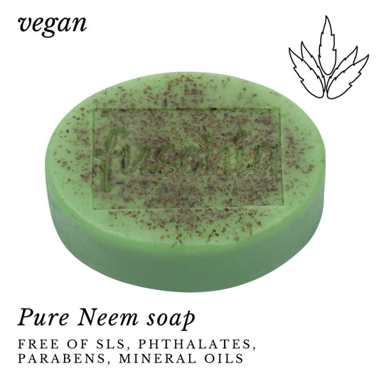 Fuschia - Pure Neem Natural Handmade Herbal Soap - 100g