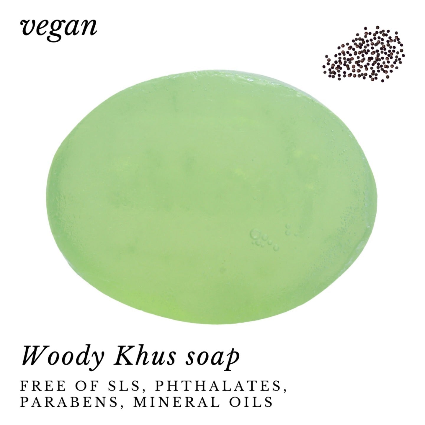 Fuschia - Woody Khus Natural Handmade Glycerine Soap - 100g