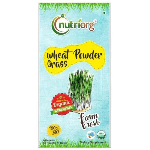 Nutriorg Certified Organic Wheatgrass powder - 100g - Orgoshops