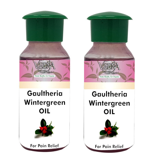 வீணா தயாரிப்புகள் Gaultheria Wintergreen Pain Relief Oil - 60ml (பேக் ஆஃப் 2)