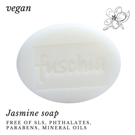 Fuschia - Jasmine Natural Handmade Glycerine Soap - 100g