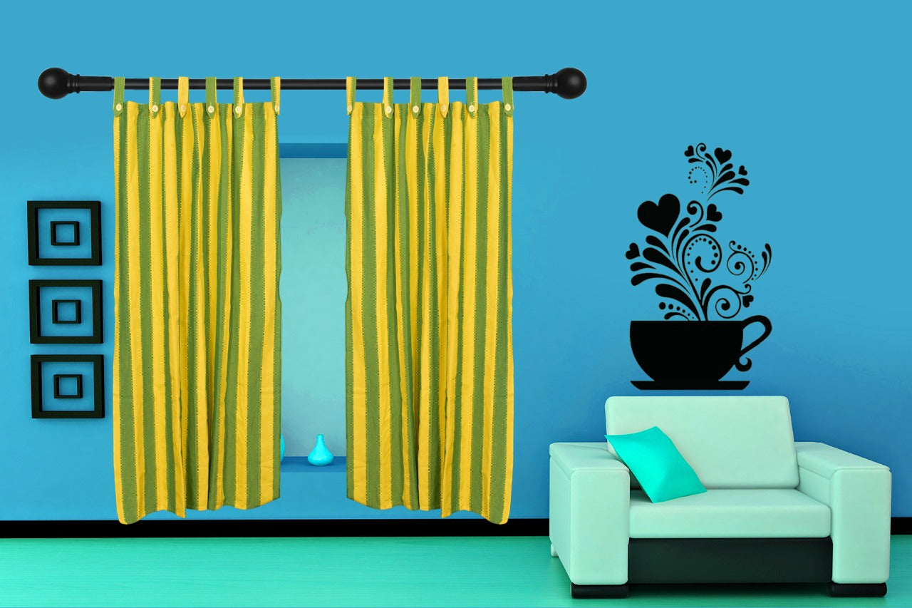 Yuktha Cotton Loop Door Curtain. (1piece)