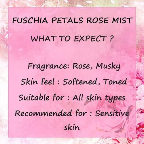Fuschia Petals Rose Face & Body Mist - 30ml - Orgoshops