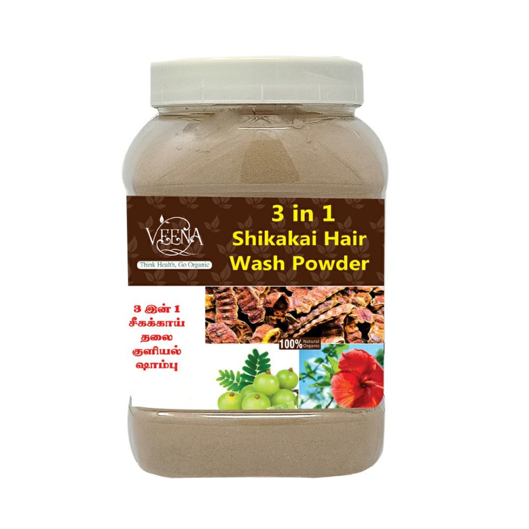 Veena Product 3 in 1 Hair Wash Powder - 500g - Orgoshops