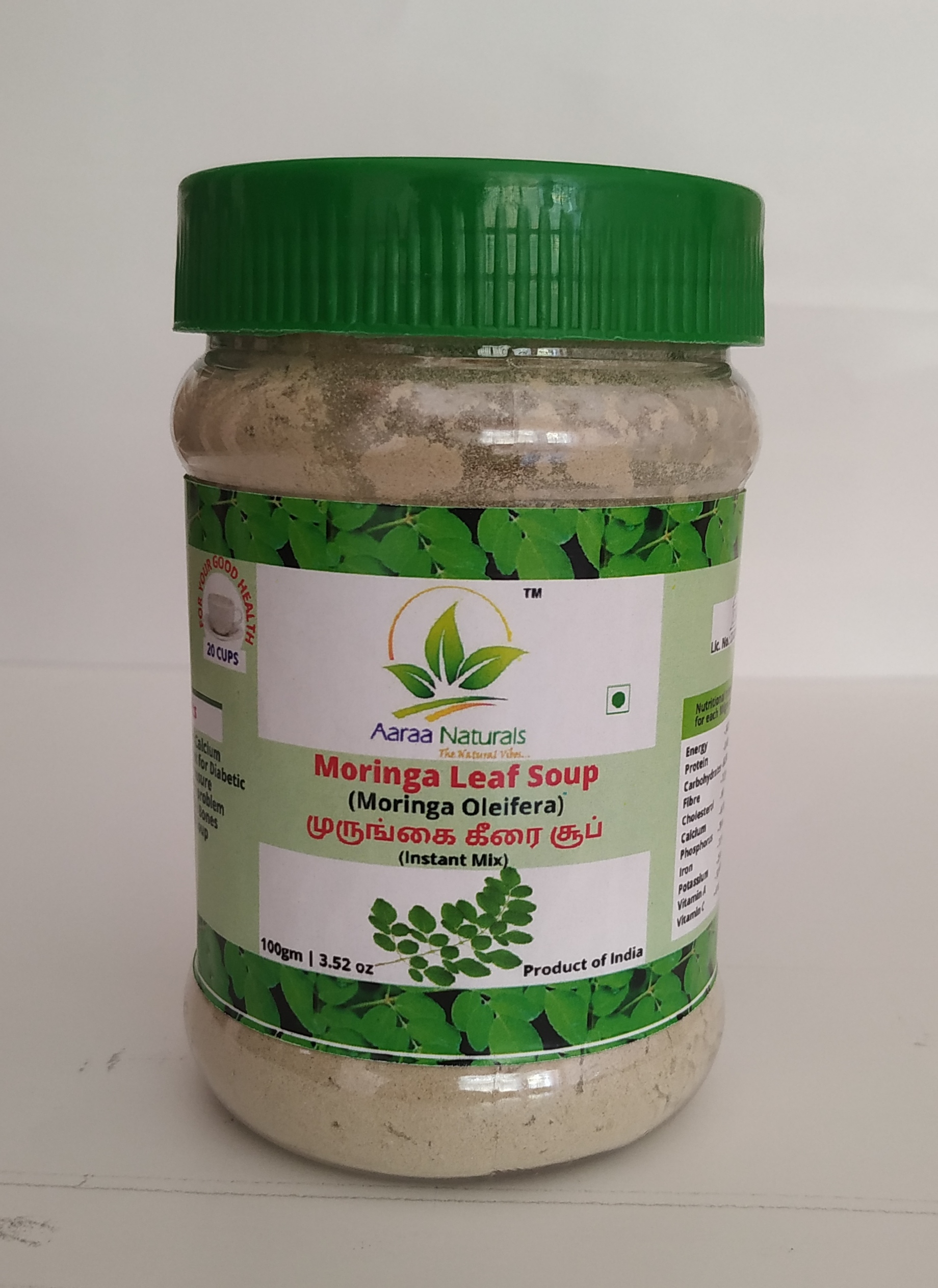 Aaraa Moringa Leaf Soup (Moringa Oleifera) (Instant Mix)
