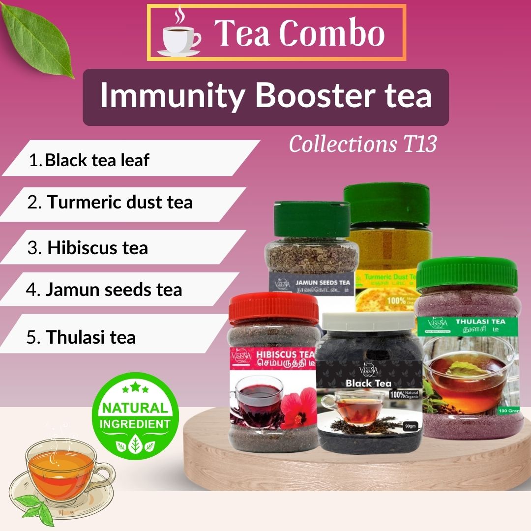 Immunity Booster tea Collections T13 | Combos 5 Products box 450 gms | Veena products